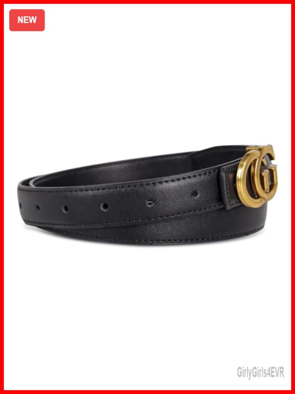 Women's Leather Belt with Buckle for Dresses Jeans Coats
